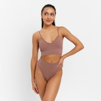 Комплект женский (топ, трусы) цвет кофе, размер 42-44