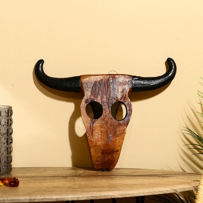 Маска &laquo;Буйвол&raquo;, 35&times;26&times;6 см, албезия