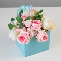 Коробки для мини букетов &laquo;THE DREAM IS REAL&raquo;, 12 &times; 20 &times; 10 см