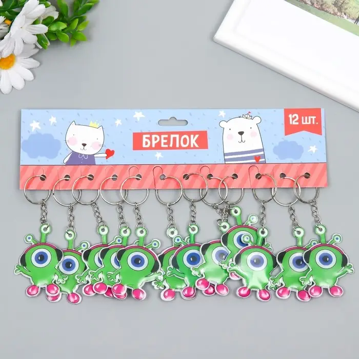 Брелок PVC "Инопланетянин" 6,2х4,5 см