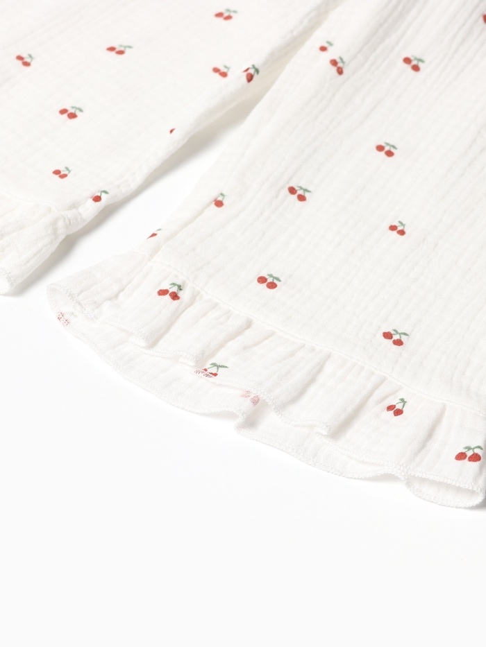 Пижама детская (футболка и брюки) KAFTAN "Вишенки" р.32 (110-116 см)