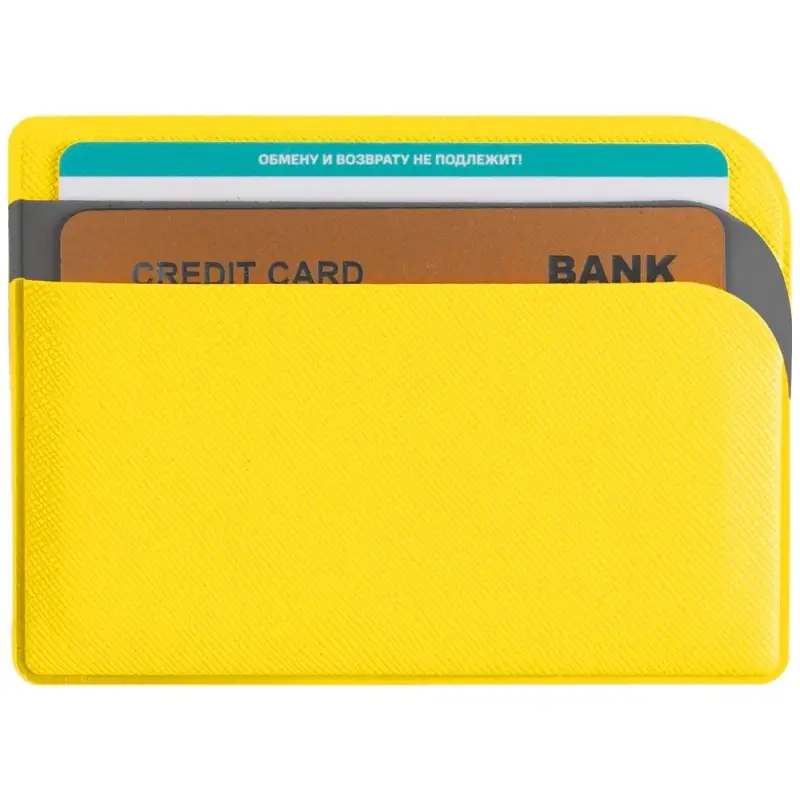Чехол для карточек Dual, желтый Чехол для карточек Dual, желтый