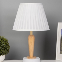 Лампа настольная BayerLux ЭКО "Анна" 1х40Вт Е27 белый/коричневый 30х30х47см Лампа настольная BayerLux ЭКО "Анна" 1х40Вт Е27 белый/коричневый 30х30х47см