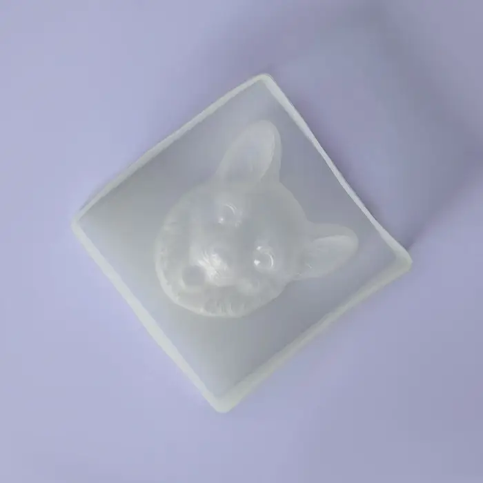 Молд &laquo;Мордашка&raquo;, силикон, 8&times;8&times;2,3 см, цвет белый