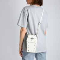 Сумка молодёжная на магните, цвет белый