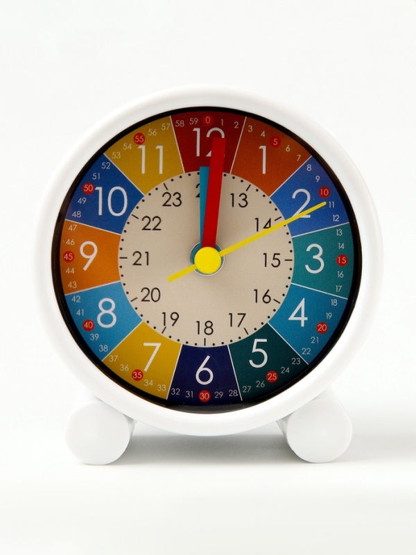 Часы будильник настольные детские &laquo;Секунды в цвете&raquo;, 8&times;8.7 см
