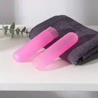 Футляр для зубной щётки Доляна, 20 см, розовый