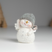 Сувенир полистоун "Снеговичок с серебристыми крыльями, в вязанном колпаке" 6х4х7,5 см Сувенир полистоун "Снеговичок с серебристыми крыльями, в вязанном колпаке" 6х4х7,5 см