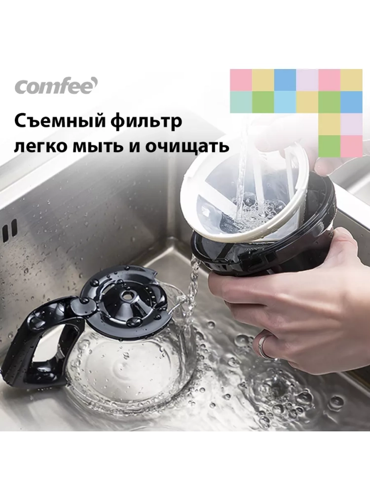 Кофеварка капельная CF-СМ2501, подогрев, 650 мл