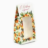 Коробка складная &laquo;С Новым годом!&raquo;, 9&times;19&times;6 см