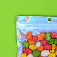 Пакет Zip-lock ПЭТ, иридисцентный, со спл. окном, плоский, еврослот 18 х 26 см набор 20шт