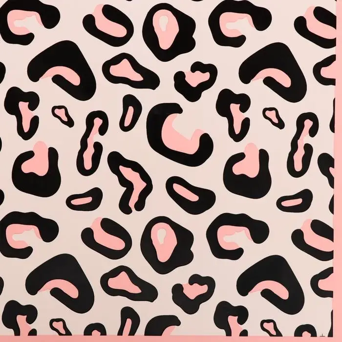 Пленка двухсторонняя, 58 х 58 см розовый