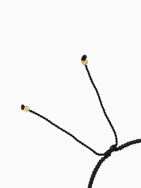 Браслет "Виколия" длина 16 см, цв. чёрный, золотистый