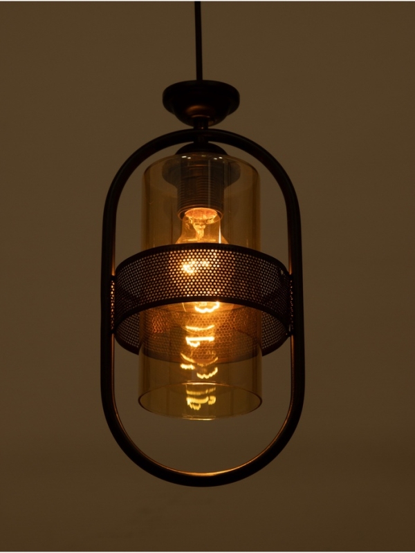 Светильник "Линда" 1х40Вт Е27 черный 15х15х31(+100)см