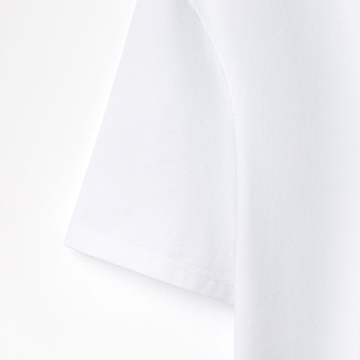 Футболка мужская однотонная MINAKU REGULAR FIT: цвет белый, р-р 54