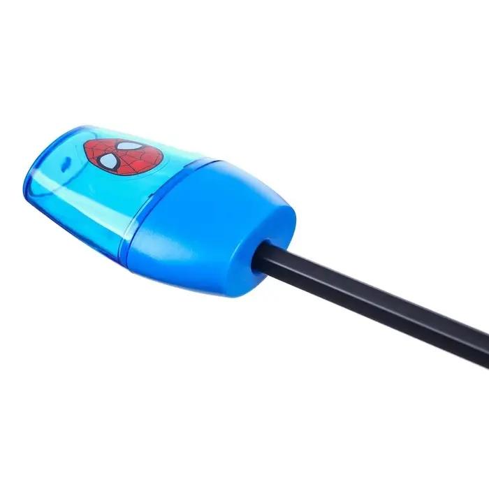 Точилка пластиковая, синяя, &laquo;Человек-паук&raquo;