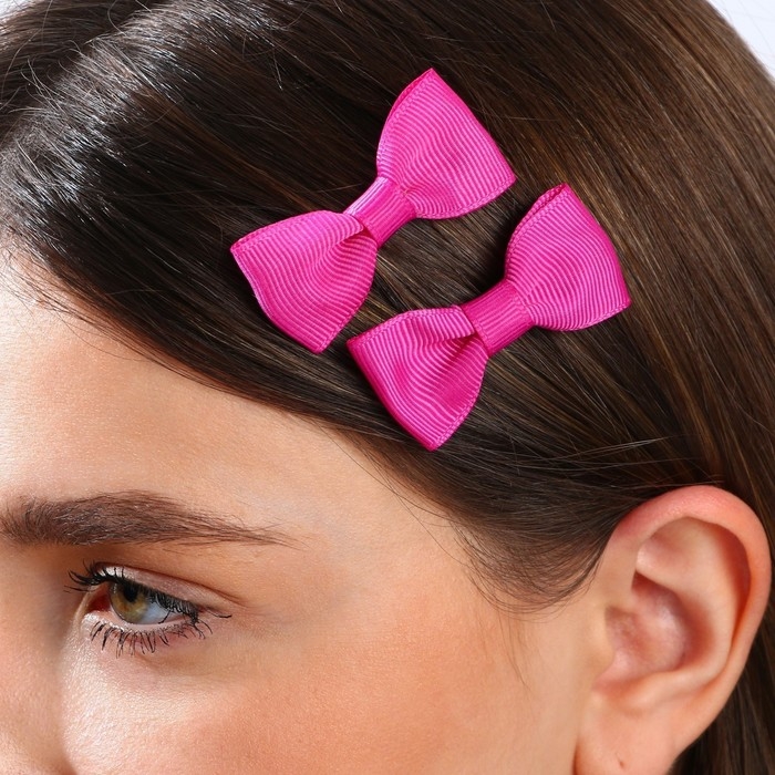 Заколка для волос с бантом &laquo;Для стильной девушки&raquo;, 5,5 х 2,5 см