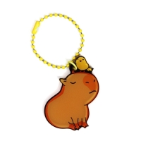 Брелок для ключей акриловый на цепочке «Капибара», 3.5 х 9 см Брелок для ключей акриловый на цепочке «Капибара», 3.5 х 9 см