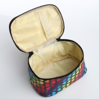 Косметичка на молнии, с ручкой, цвет чёрный