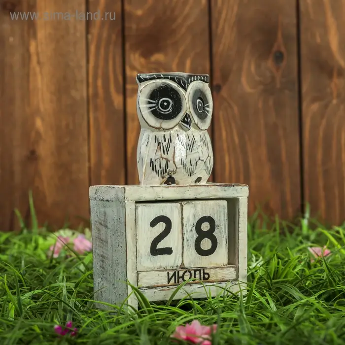 Настольный календарь "Умная сова" 11х5,5х18 см МИКС