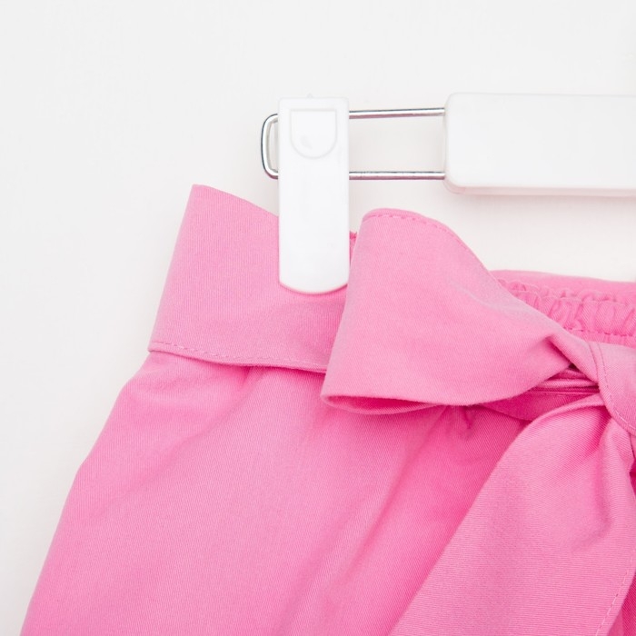 Шорты детские с поясом KAFTAN, р. 34 (122-128), ярко-розовый