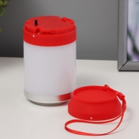 Ночник "Фоси" LED 5 режимов от батареек 3хААА бело-красный 6,5х6,5х11,5 см Ночник "Фоси" LED 5 режимов от батареек 3хААА бело-красный 6,5х6,5х11,5 см