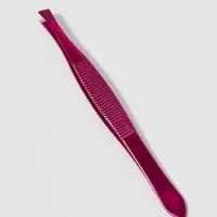 Пинцет для бровей, скошенный, узкий, 9 см, МИКС