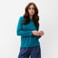 Лонгслив женский MINAKU: Basic line цвет изумруд, размер 50