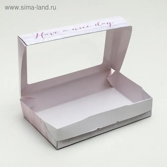 Кондитерская упаковка, коробка с ламинацией &laquo;Хорошего дня&raquo;, 20 х 12 х 4 см