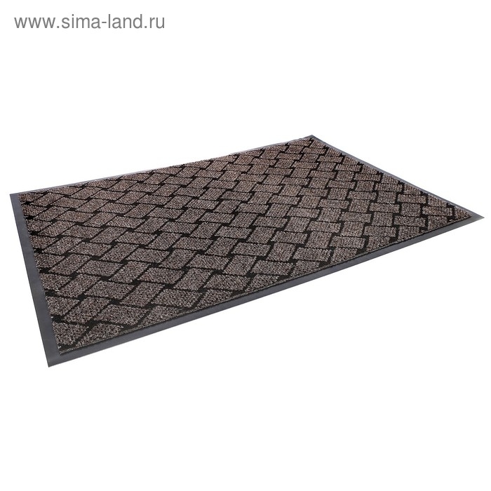 Коврик придверный влаговпитывающий &laquo;Крафт&raquo;, 60&times;90 см, цвет коричневый