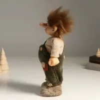 Кукла интерьерная "Домовёнок в комбинезоне с заплаткой" 30 см