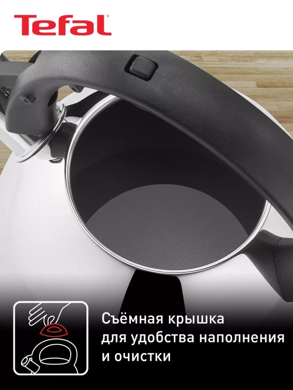 Чайник для плиты Duetto+ N4180110, 2.7 л, стальной