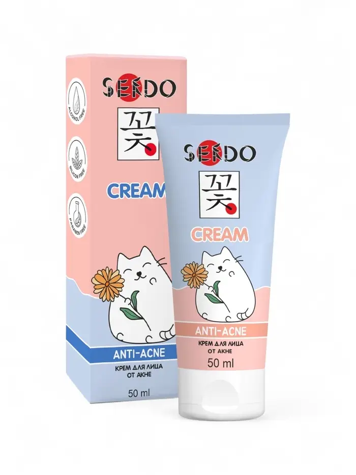 Крем для лица Sendo от акне, 50 мл