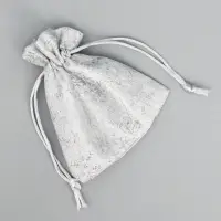 Мешочек подарочный парча &laquo;Серебро&raquo;, 10 х 12 см +/- 1.5 см
