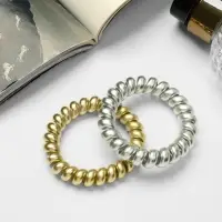 Резинка для волос "Пружинка" матовый перелив, d-5,5 см, микс