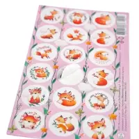 Наклейки детские, поощрительные &laquo;Лиса&raquo;