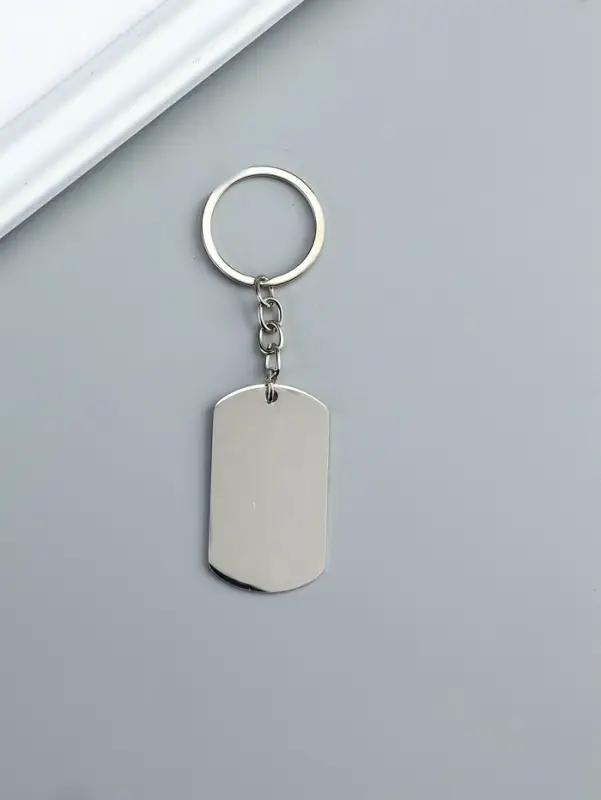 Брелок металл под нанесение "Жетон" 3х5 см