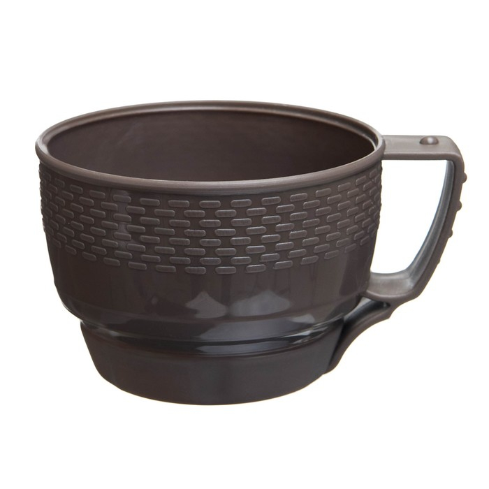 Термос 1 л, со стеклянной колбой, сохраняет тепло 12 ч, с кружкой,  коричневый