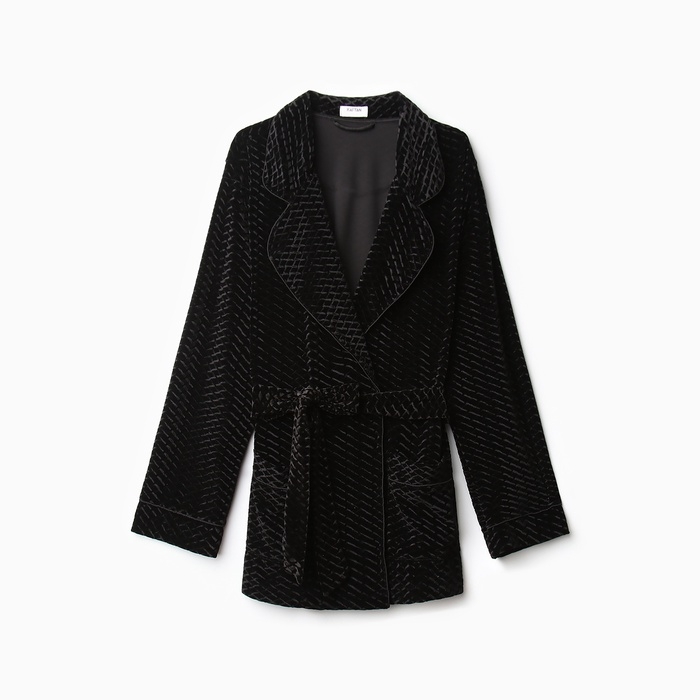 Жакет женский KAFTAN "Бархат" размер 40, черный