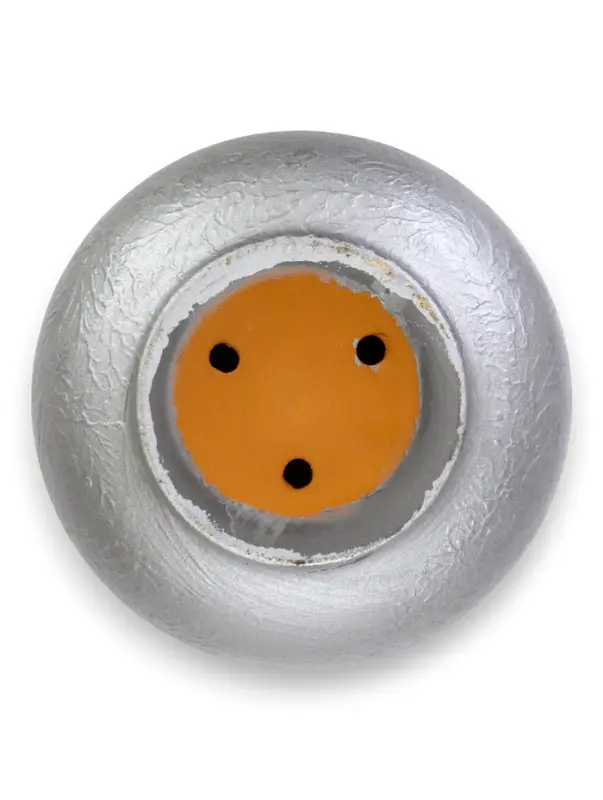 Горшок цветочный с поддоном 3 л, d18/h15,5 см серый керамика, "Перл" (М)