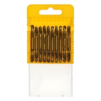 Набор двусторонних сверл по металлу ТУНДРА, HSS-Tin, 5.2 х 55 мм, 10 шт.