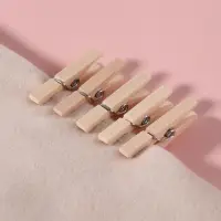 Прищепки для шитья, 3&times;0.5&times;0.3 см, 10 шт., бежевые