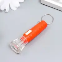 Фонарик брелок для ключей на кольце &laquo;Ромбики&raquo;, светит, 6.8&times;2.2&times;2.2 см, МИКС