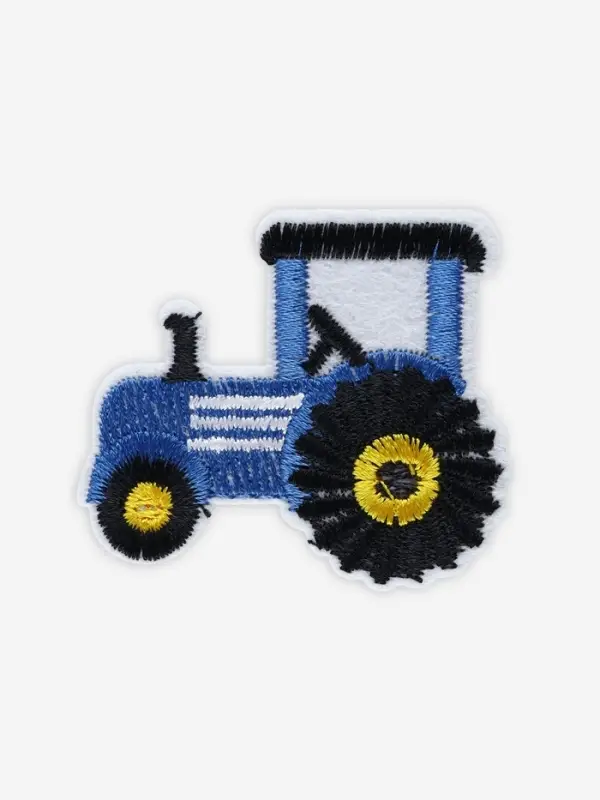 Термоаппликация &laquo;Трактор&raquo;, 5.3&times;4.3 см, синяя