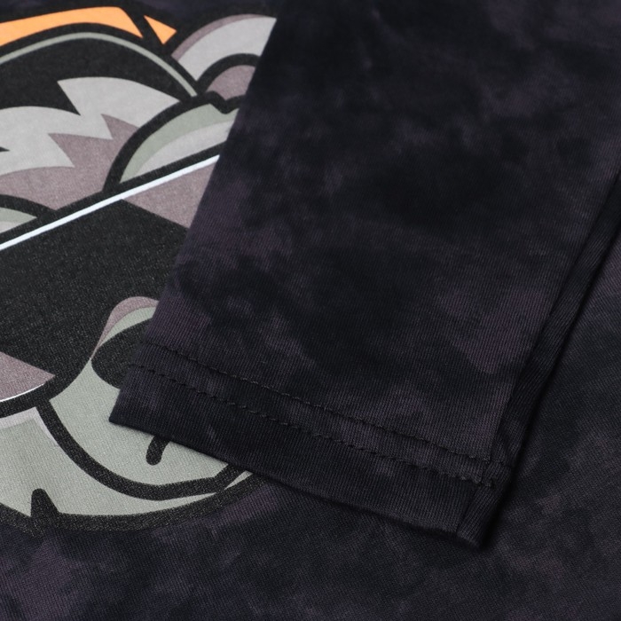 Футболка c дл. рук. детская KAFTAN "Trendy" р.30 (98-104), серый тай дай