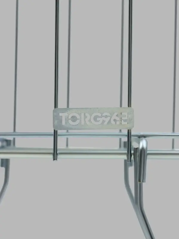 Корзина для распродаж 40х40х75 см , цвет хром