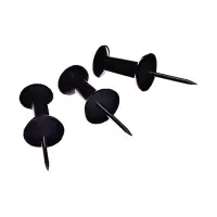 Кнопки силовые черные 50 штук в картонной коробке