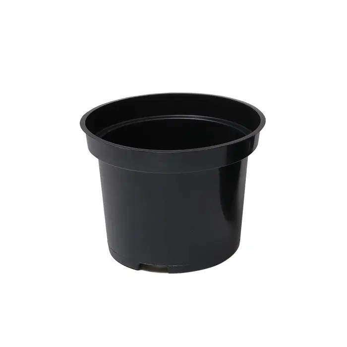 Горшок для рассады, 2 л, d = 17,5 см, h = 13 см, пластик, чёрный, Greengo