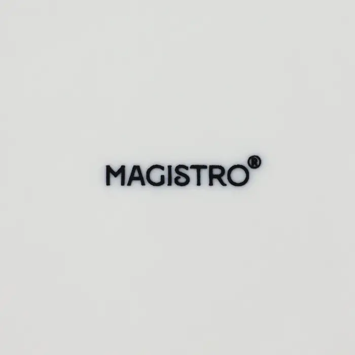 Блюдце фарфоровое Magistro &laquo;Сюита&raquo;, d=15.6 см, цвет белый