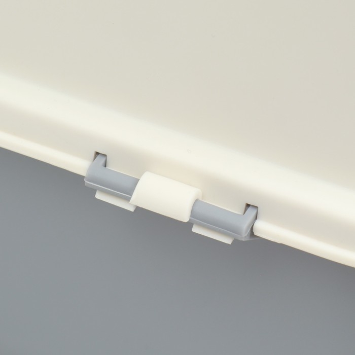 Туалет закрытый с откидным верхом 36 х 51 х 34 см, серый